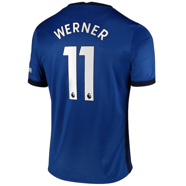 Camiseta Chelsea NO.11 Werner Replica Primera Ropa 2020/21 Azul